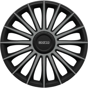 Set 4 copricerchi 15" pollici copriruota auto treviso spc1593bkgr nero grigio Professionale